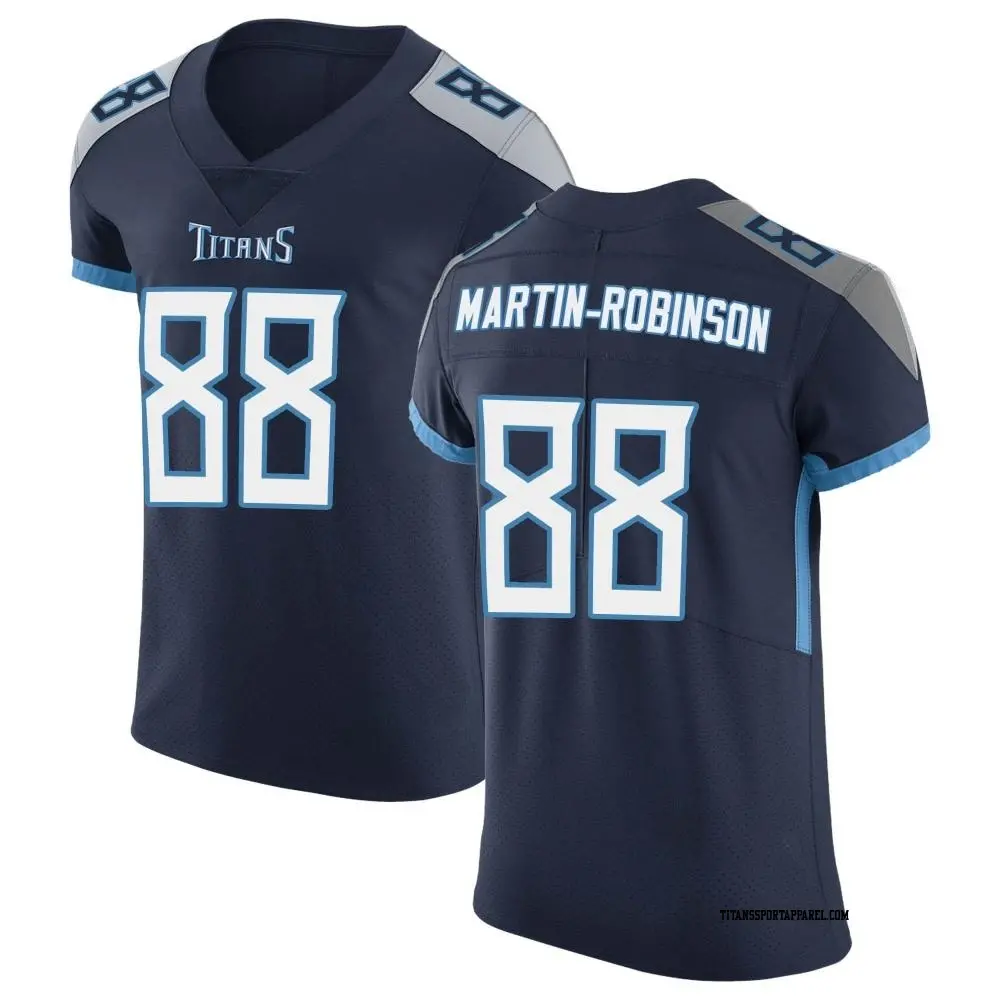 Elite Navy Men's David Martin-Robinson Tennessee Titans Vapor Untouchable Jersey
