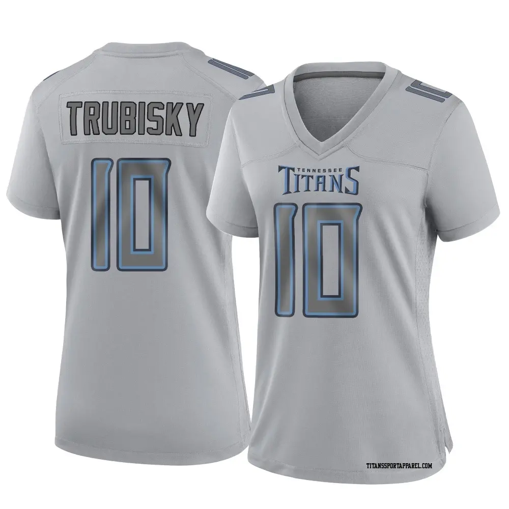 Game Gray Women's Mitchell Trubisky Tennessee Titans Atmosphere Fashion Jersey