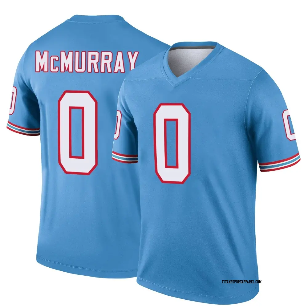 Legend Light Blue Youth Jalen McMurray Tennessee Titans Oilers Throwback Jersey