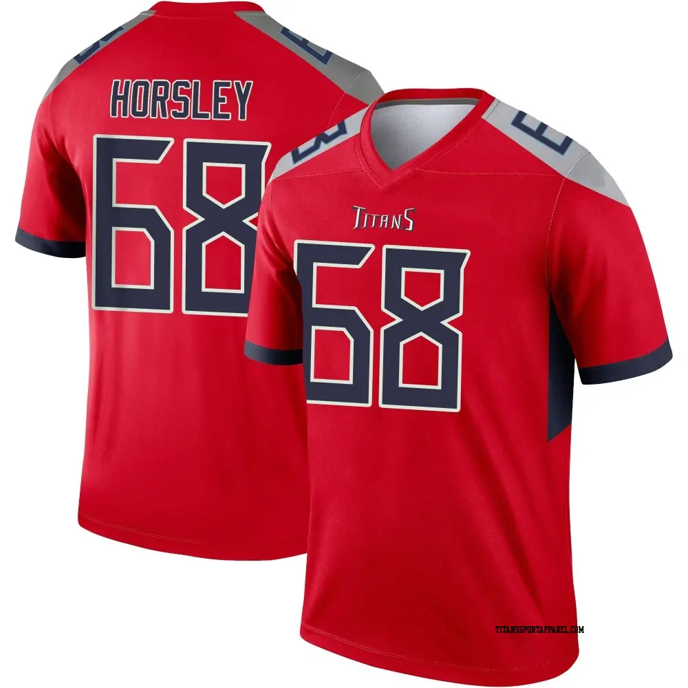 Legend Red Youth Cam Horsley Tennessee Titans Inverted Jersey