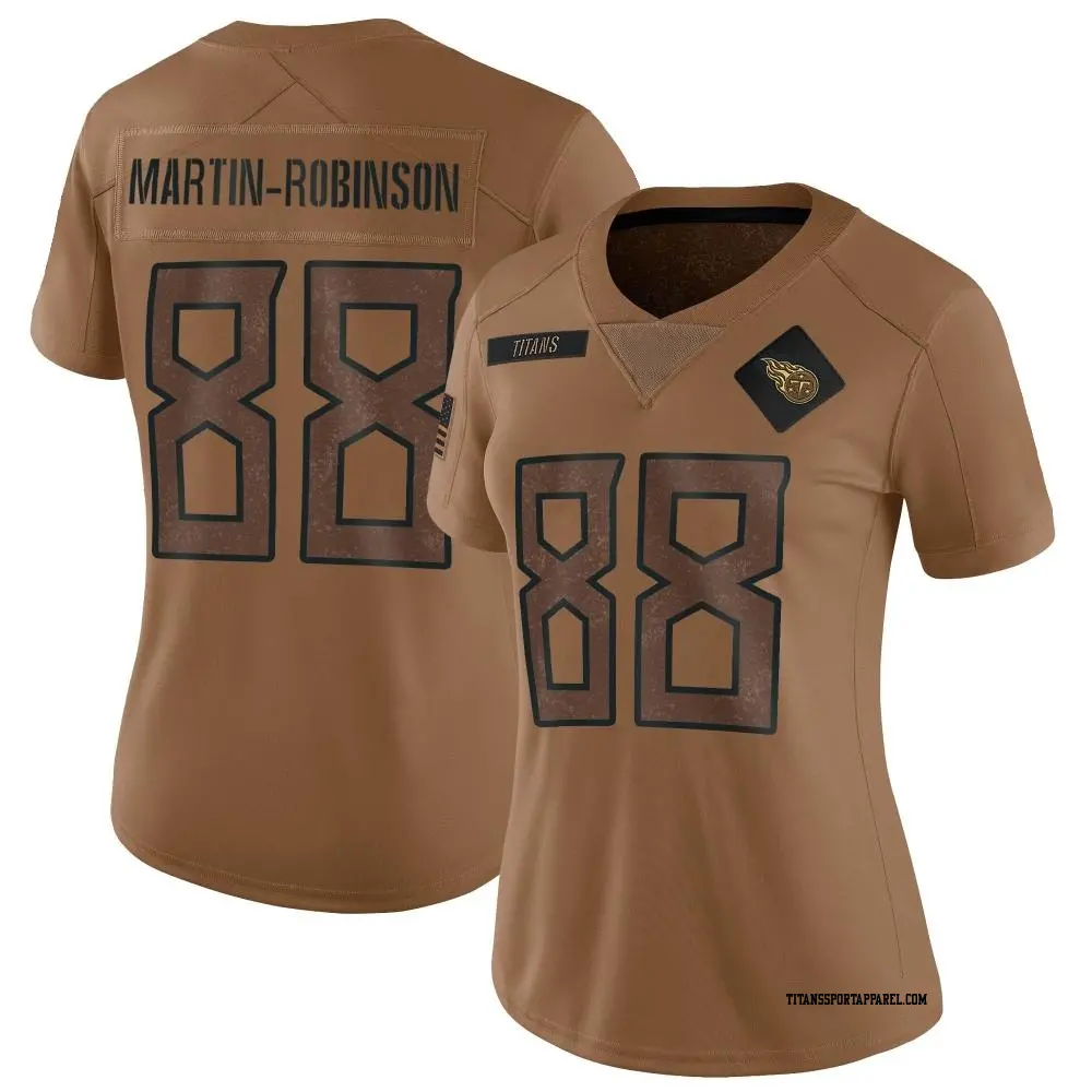 Limited Brown Women's David Martin-Robinson Tennessee Titans 2023 Salute To Service Jersey