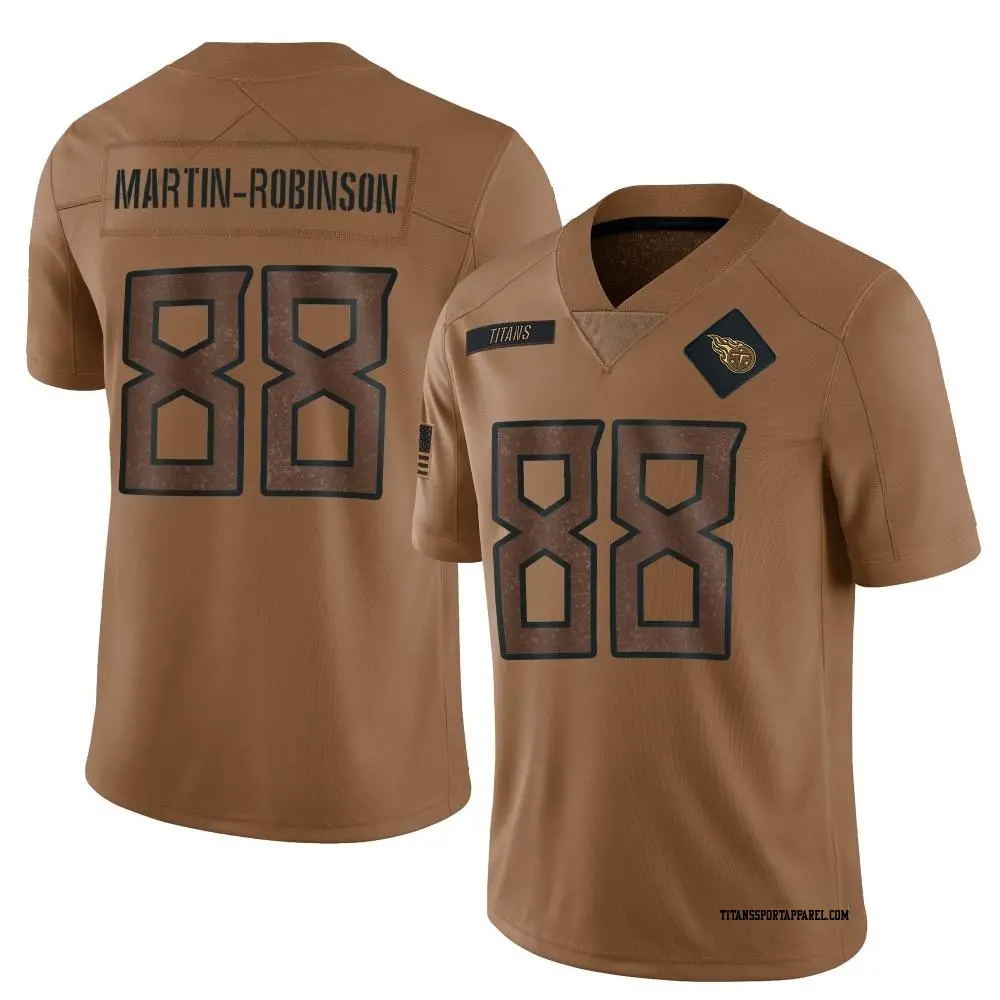 Limited Brown Youth David Martin-Robinson Tennessee Titans 2023 Salute To Service Jersey